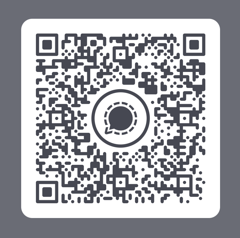 Signal QR kód